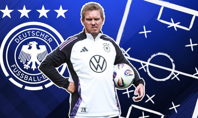 Julian Nagelsmann stellt auf Fünferkette