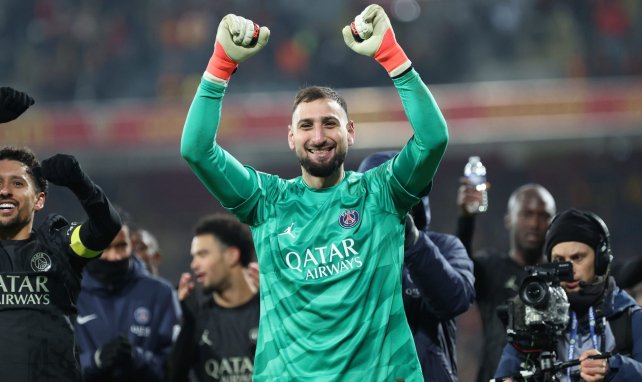 Gianluigi Donnarumma jubelt im Trikot von PSG