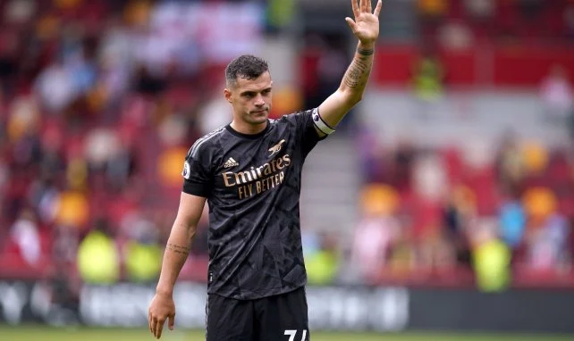 Granit Xhaka im Trikot des FC Arsenal
