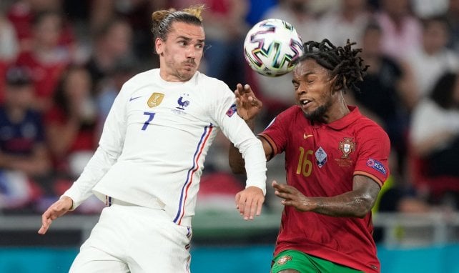 Antoine Griezmann (l.) im Duell mit Renato Sanches