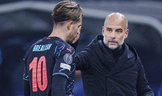 Jack Grealish und Pep Guardiola