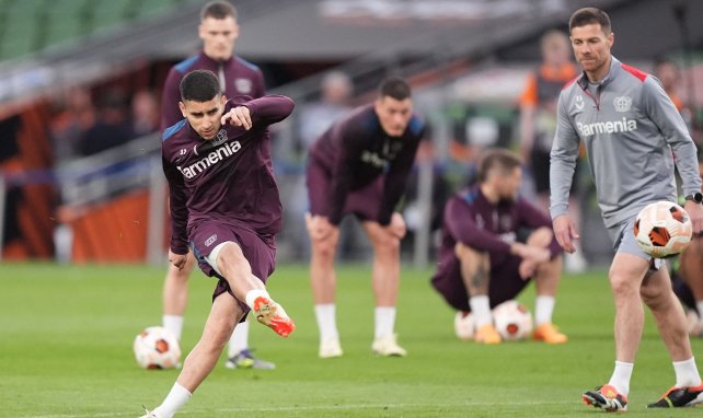 Beim Torschusstraining: Gustavo Puerta