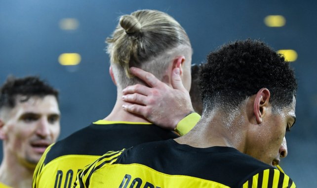 Jude Bellingham und Erling Haaland im Einsatz für Borussia Dortmund