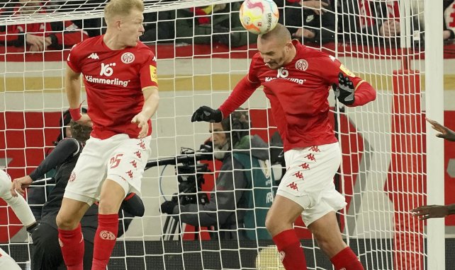  Andreas Hanche-Olsen & Ludovic Ajorque im Trikot vom 1. FSV Mainz 05