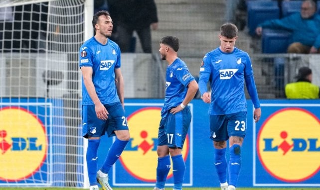 Haris Tabakovic und Adam Hlozek von der TSG Hoffenheim