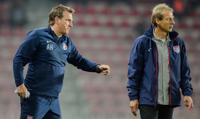 Andreas Herzog und Jürgen Klinsmann im Dress der amerikanischen Nationalmannschaft