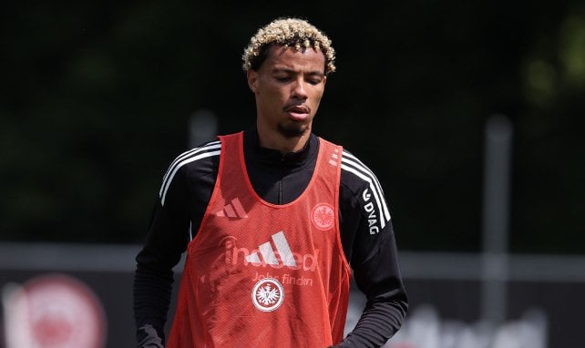 Hugo Ekitiké im Training von Eintracht Frankfurt