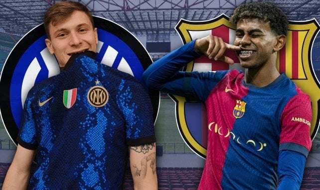 Barella und Yamal lachen