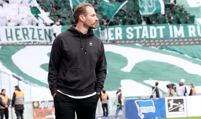 Jan Siewert vor der Fürth-Kurve
