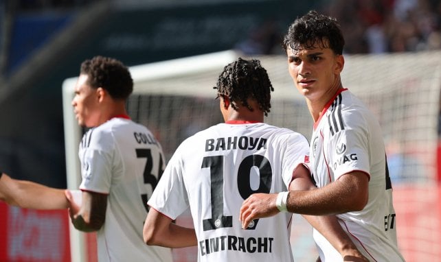 Jean-Mattéo Bahoya für die Eintracht im Einsatz
