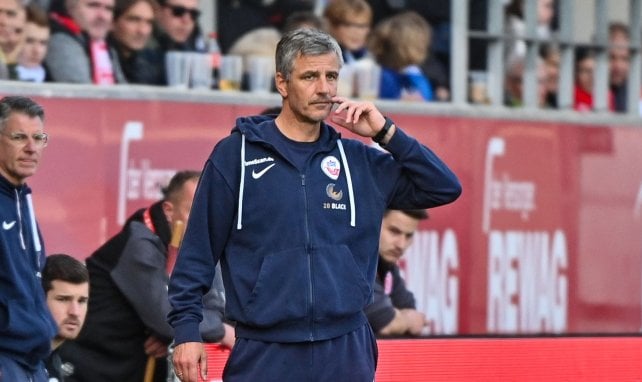 Jens Härtel trainiert Hansa Rostock seit Januar 2019
