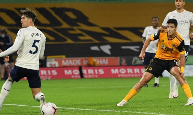 Raul Jimenez im Einsatz für die Wolves