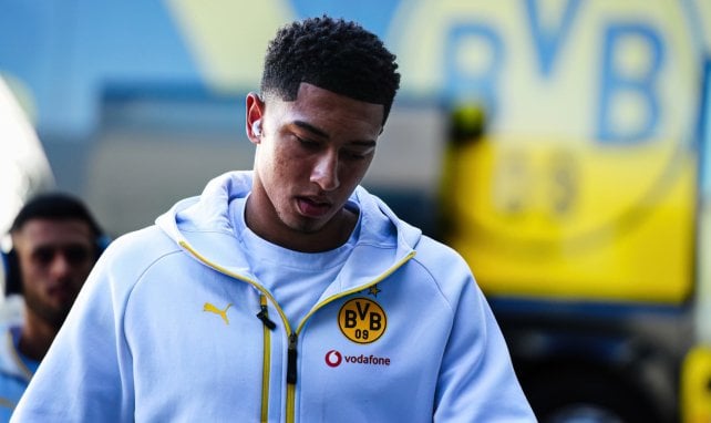 Jobe Bellingham bei der Anreise des BVB