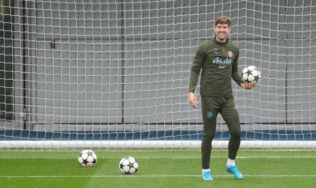 John Stones beim Training von Manchester City