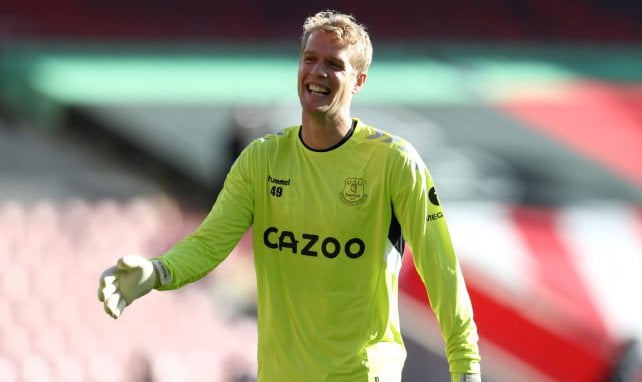 Jonas Lössl während seiner Zeit beim FC Everton