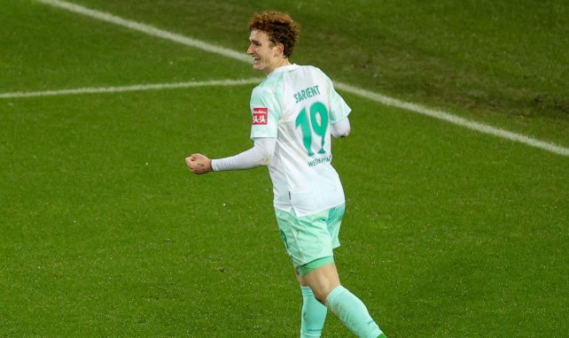 Josh Sargent jubelt über einen Treffer für Werder