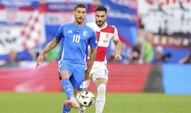 Josip Sutalo (r.) und Lorenzo Pellegrini bei der EM