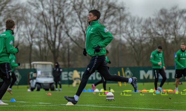 Julián Malatini im Werder-Training