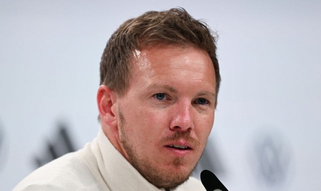 Julian Nagelsmann auf einer Pressekonferenz