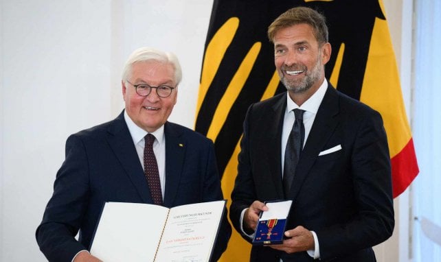 Jürgen Klopp bei der Verleihung des Bundesverdienstkreuzes