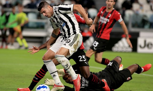 Álvaro Morata zeigt vollen Einsatz für Juventus Turin