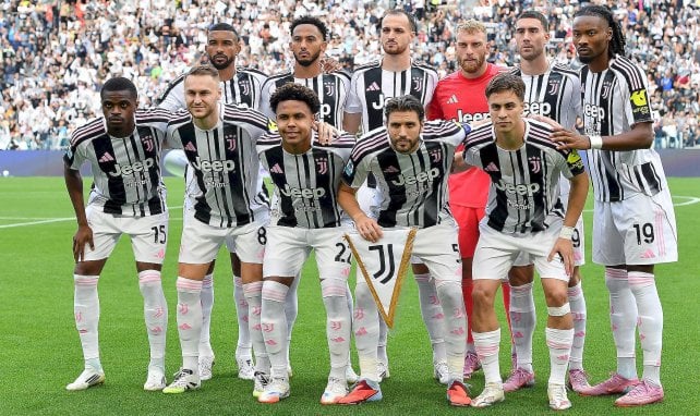 Die Mannschaftsaufstellung von Juventus Turin