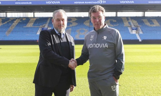 Sportdirektor Ilja Kaenzig und Cheftrainer Dieter Hecking vom VfL Bochum