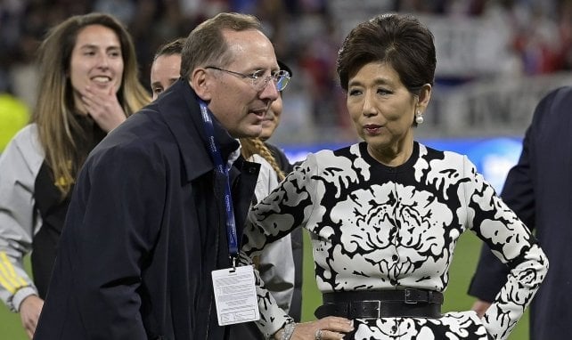 John Textor mit Michele Kang