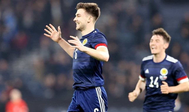 Kieran Tierney im Trikot der schottischen Nationalmannschaft