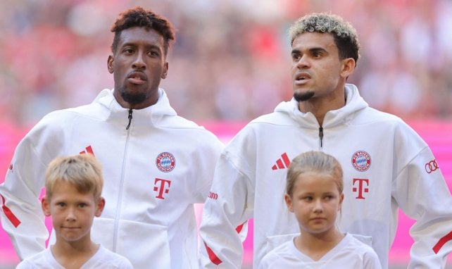 Kingsley Coman (l.) und Luis Díaz (r.)
