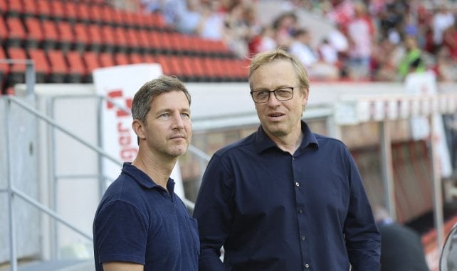 Klemens Hartenbach mit seinem Kollegen