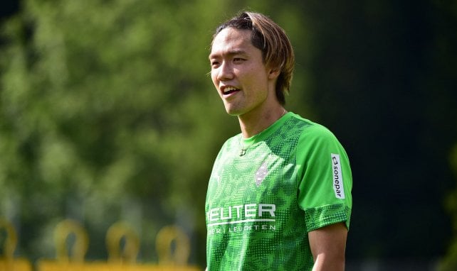 Beim Trainingsstart: Ko Itakura