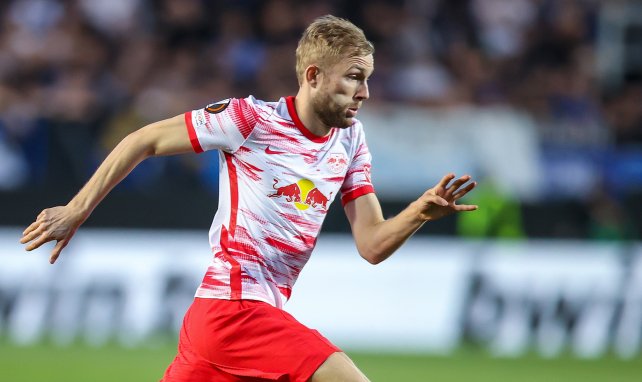 Konrad Laimer in Aktion für RB Leipzig