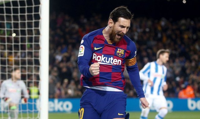 Leo Messi bejubelt einen seiner Treffer