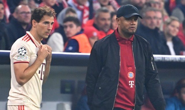 Leon Goretzka mit Vincent Kompany