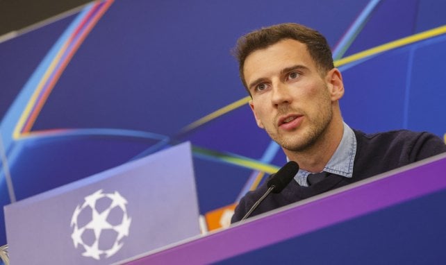 Leon Goretzka bei der Pressekonferenz