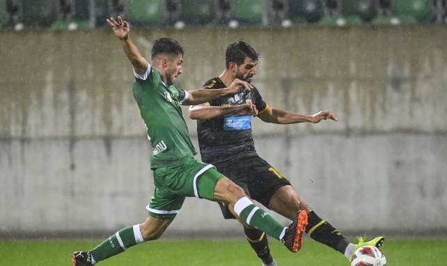 Leonidas Stergiou (l.) im Europa League-Einsatz für den FC St. Gallen
