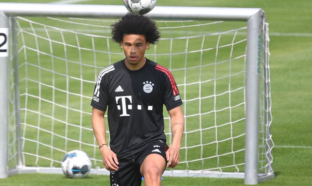 Leroy Sané trainiert im Bayern-Dress