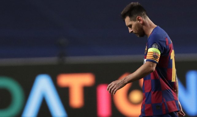 Lionel Messi nach der 2:8-Niederlage gegen den FC Bayern