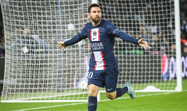Lionel Messi feiert einen Treffer