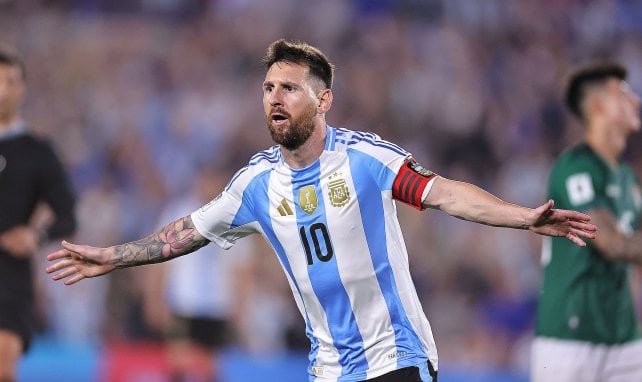 Lionel Messi bejubelt seinen Treffer