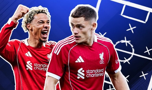Liverpool Bild mit Ekitike und Wirtz