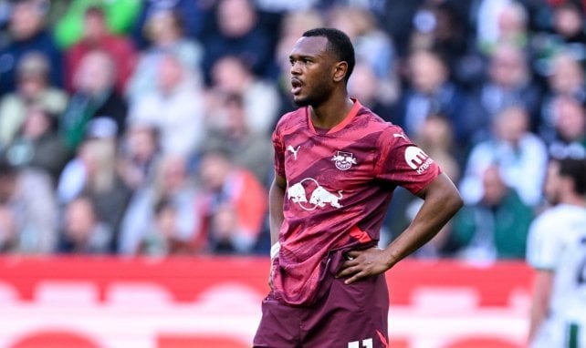 Loïs Openda im Trikot von RB Leipzig