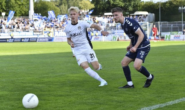 Luca Prasse (l.) im direkten Duell
