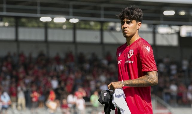 Lucas Copado bei seiner Leihstation Energie Cottbus