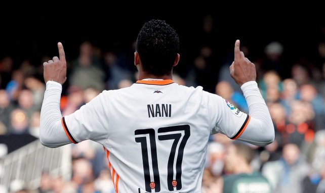 Luis Nani für Valencia im Einsatz