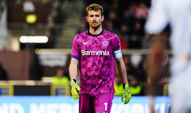Lukas Hradecky im Bayer-Trikot