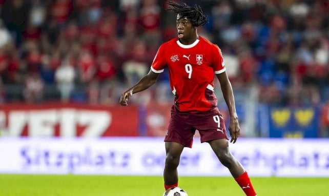 Manzambi für die schweizer Nationalmannschaft