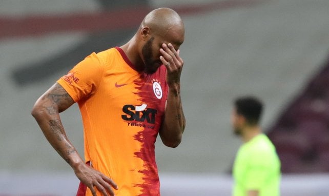 Marcão von Galatasaray geht nach einem Gegentor in sich
