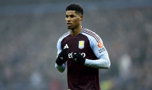 Marcus Rashford ist aktuell an Aston Villa verliehen.